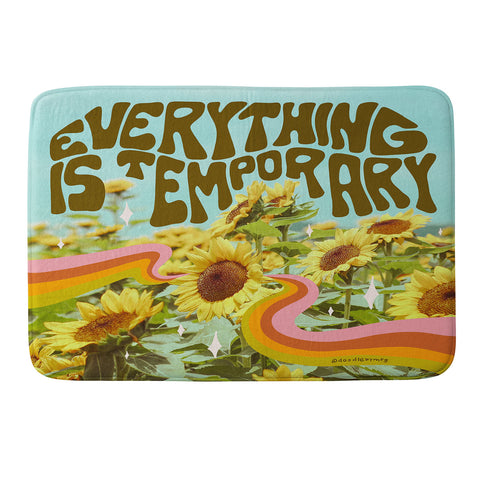 Doodle By Meg Everything is Temporary Memory Foam Bath Mat
