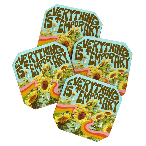 Doodle By Meg Everything is Temporary Coaster Set