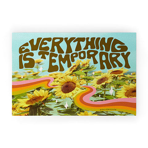 Doodle By Meg Everything is Temporary Welcome Mat