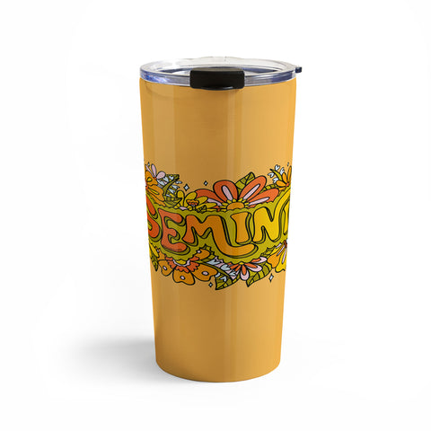 Doodle By Meg Gemini Flowers Travel Mug
