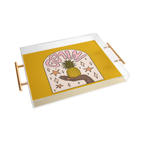 Doodle By Meg Gemini Pineapple Acrylic Tray