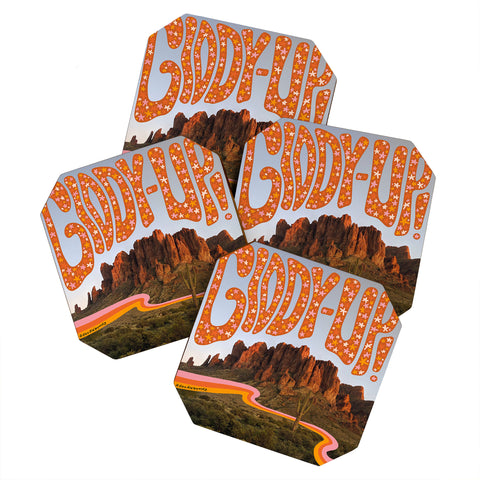 Doodle By Meg GiddyUp Coaster Set
