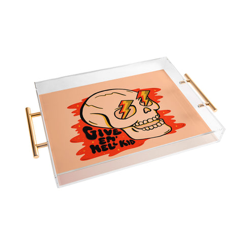 Doodle By Meg Give Em Hell I Acrylic Tray