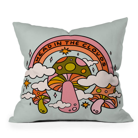 Doodle By Meg Head In The Clouds 2 Outdoor Throw Pillow