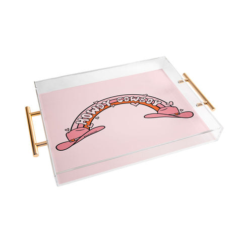 Doodle By Meg Howdy Cowboy Acrylic Tray