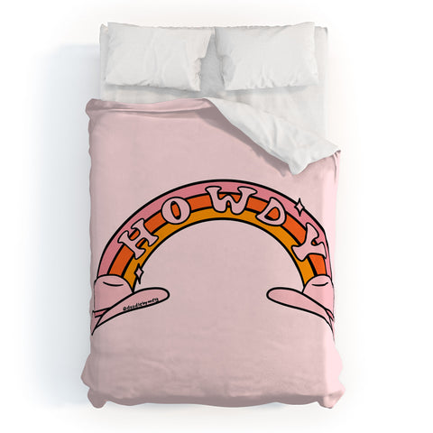 Doodle By Meg Howdy Rainbow Duvet Cover