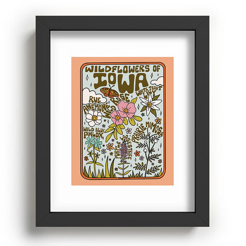 Doodle By Meg Iowa Wildflowers Recessed Framing Rectangle