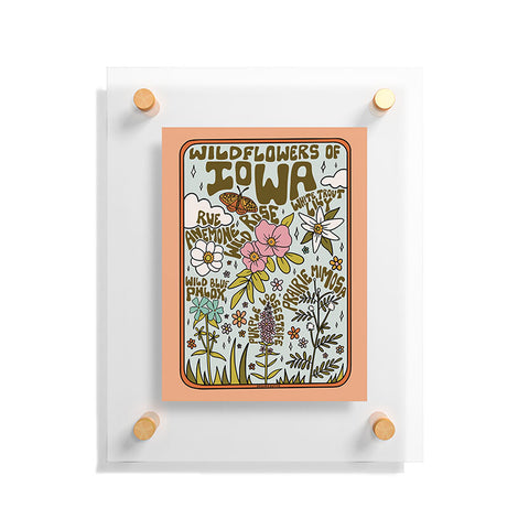 Doodle By Meg Iowa Wildflowers Floating Acrylic Print