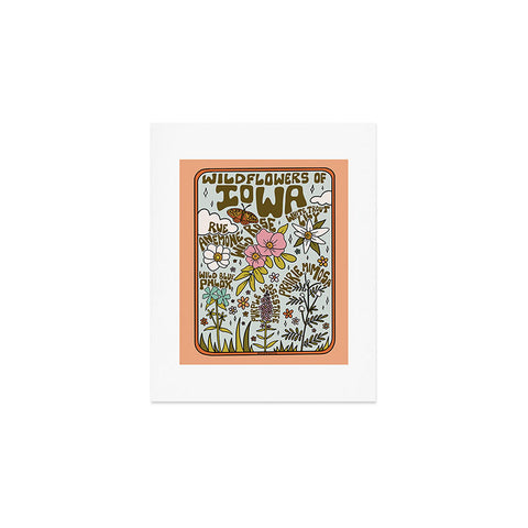 Doodle By Meg Iowa Wildflowers Art Print