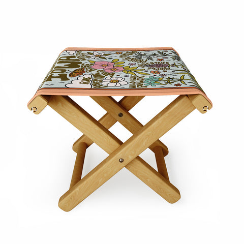 Doodle By Meg Iowa Wildflowers Folding Stool