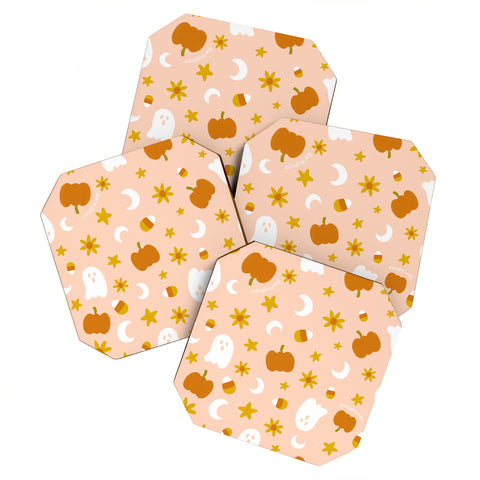 Doodle By Meg Is It Fall Yet in Peach Coaster Set