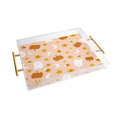 Doodle By Meg Is It Fall Yet in Peach Acrylic Tray