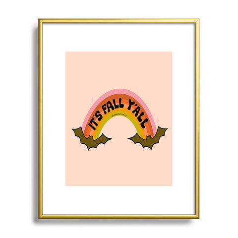 Doodle By Meg Its Fall Yall Metal Framed Art Print