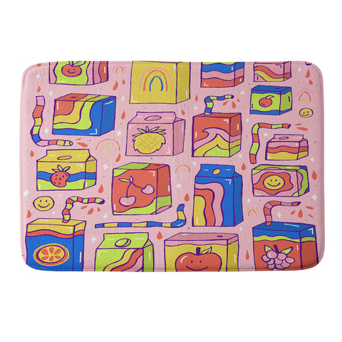 Doodle By Meg Juice Box Print Memory Foam Bath Mat