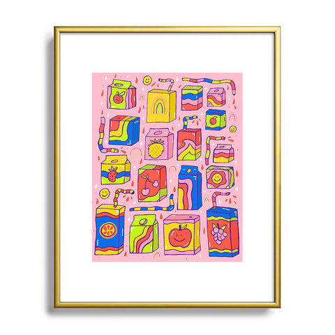 Doodle By Meg Juice Box Print Metal Framed Art Print