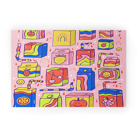 Doodle By Meg Juice Box Print Welcome Mat