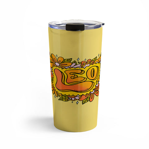 Doodle By Meg Leo Flowers Travel Mug