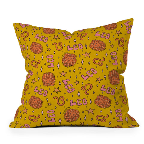 Doodle By Meg Leo Print Outdoor Throw Pillow
