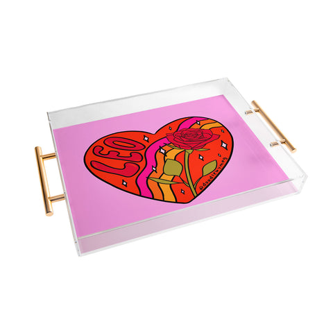 Doodle By Meg Leo Valentine Acrylic Tray