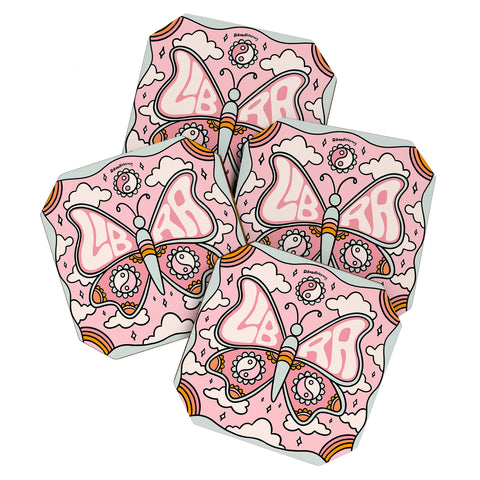 Doodle By Meg Libra Butterfly Coaster Set