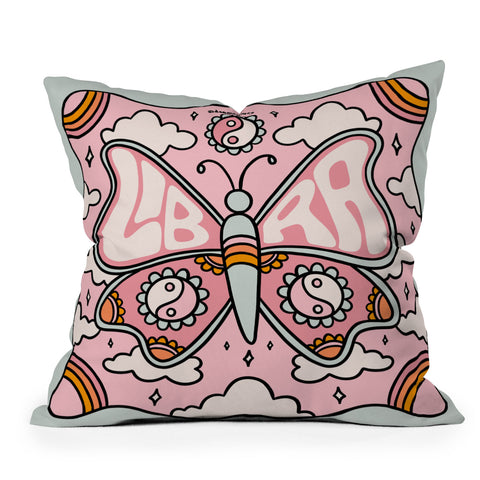 Doodle By Meg Libra Butterfly Outdoor Throw Pillow