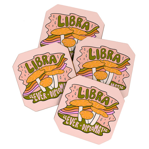 Doodle By Meg Libra Mushroom Coaster Set
