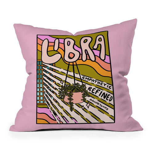 Doodle By Meg Libra Plant Outdoor Throw Pillow