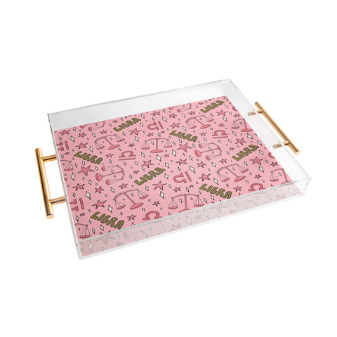 Doodle By Meg Libra Print Acrylic Tray