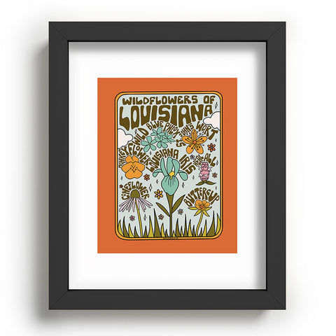 Doodle By Meg Louisiana Wildflowers Recessed Framing Rectangle