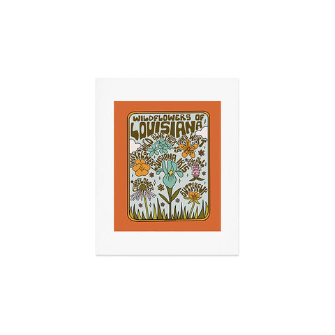 Doodle By Meg Louisiana Wildflowers Art Print