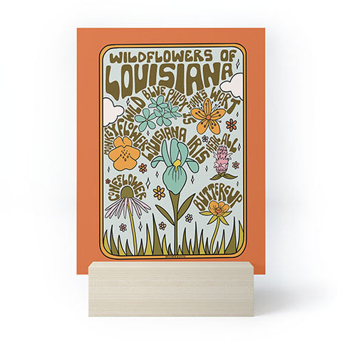 Doodle By Meg Louisiana Wildflowers Mini Art Print