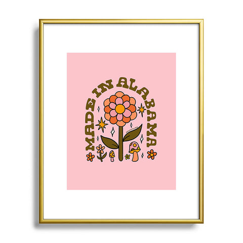 Doodle By Meg Made In Alabama Metal Framed Art Print