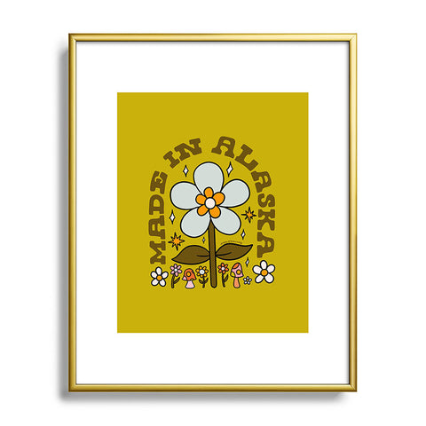 Doodle By Meg Made In Alaska Metal Framed Art Print