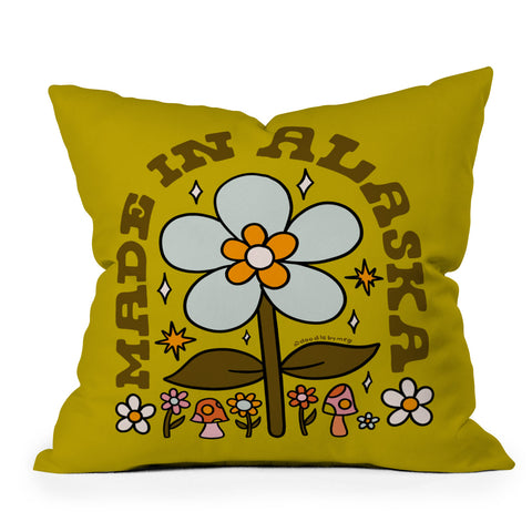 Doodle By Meg Made In Alaska Throw Pillow