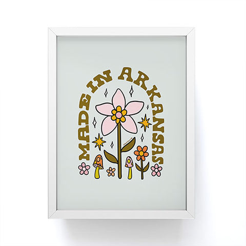 Doodle By Meg Made In Arkansas Framed Mini Art Print