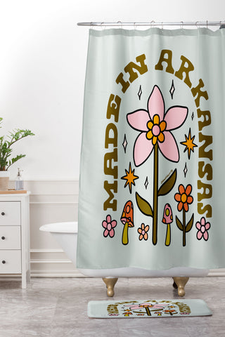 Doodle By Meg Made In Arkansas Shower Curtain And Mat