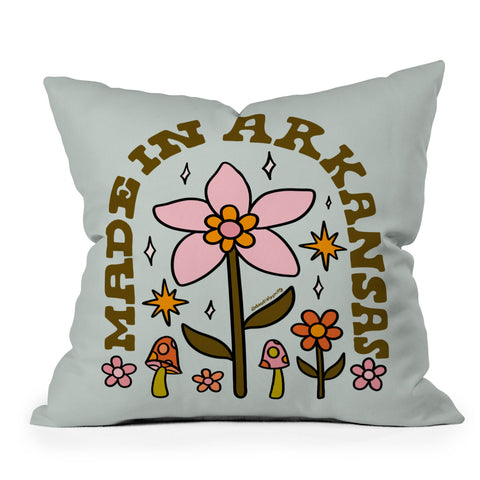 Doodle By Meg Made In Arkansas Throw Pillow