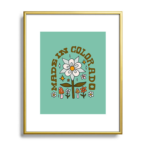 Doodle By Meg Made In Colorado Metal Framed Art Print