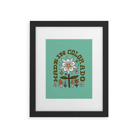 Doodle By Meg Made In Colorado Framed Art Print