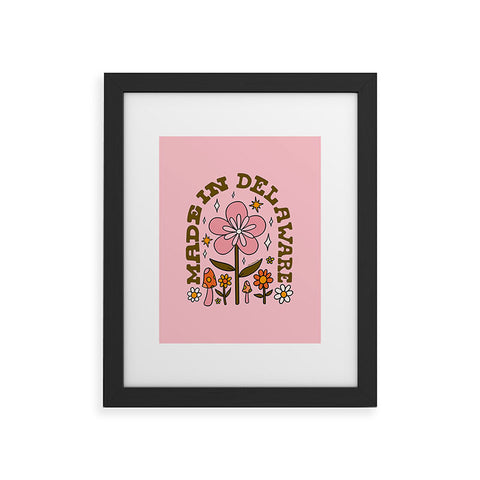 Doodle By Meg Made In Delaware Framed Art Print