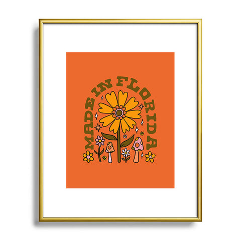 Doodle By Meg Made In Florida Metal Framed Art Print