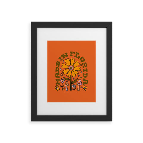 Doodle By Meg Made In Florida Framed Art Print
