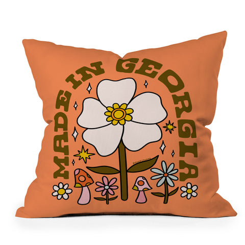 Doodle By Meg Made In Georgia Outdoor Throw Pillow