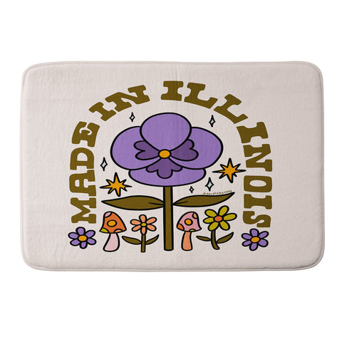 Doodle By Meg Made In Illinois Memory Foam Bath Mat