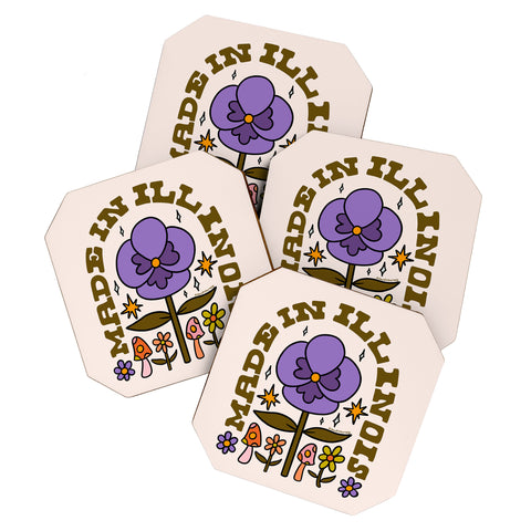 Doodle By Meg Made In Illinois Coaster Set