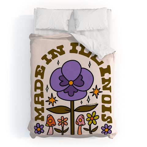 Doodle By Meg Made In Illinois Duvet Cover