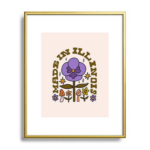 Doodle By Meg Made In Illinois Metal Framed Art Print