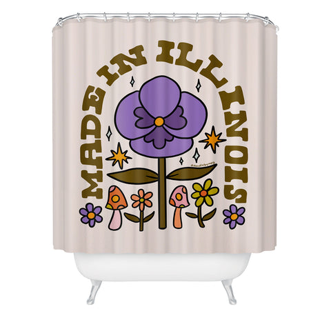 Doodle By Meg Made In Illinois Shower Curtain