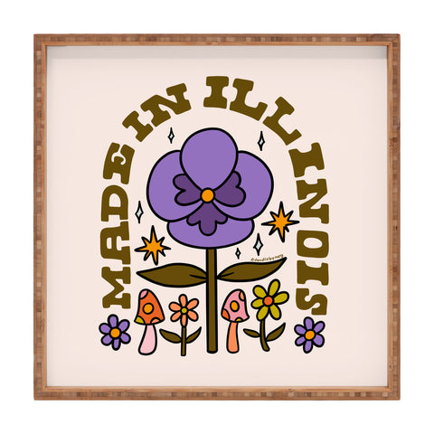 Doodle By Meg Made In Illinois Square Tray