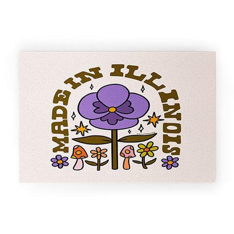 Doodle By Meg Made In Illinois Welcome Mat